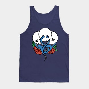 snake with skeleton Tank Top